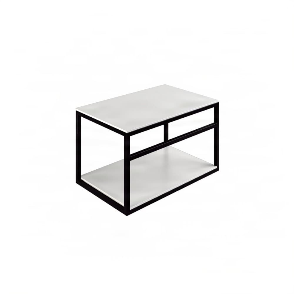Βάση Νιπτήρα Project Mirrors Base B Ματ Μαύρο με Λευκό Πάγκο 70x43cm
