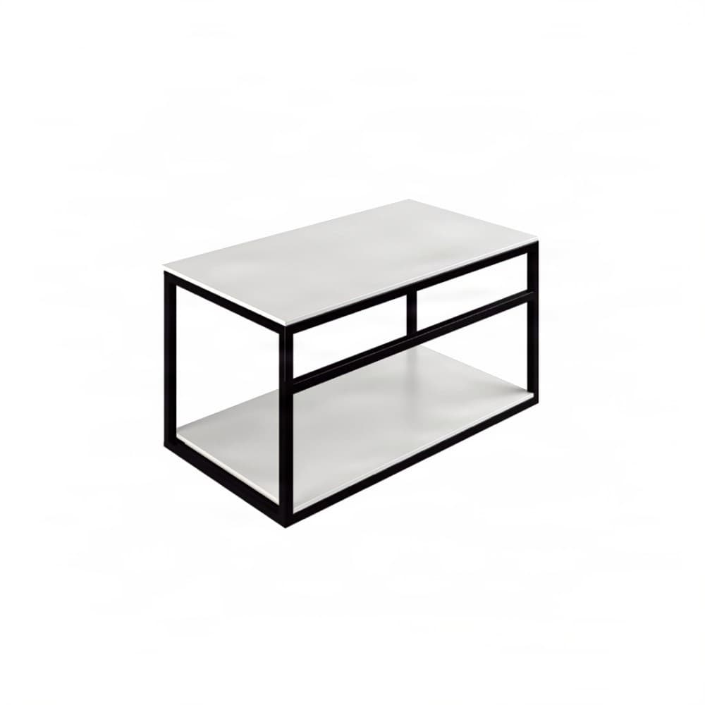 Βάση Νιπτήρα Project Mirrors Base B Ματ Μαύρο με Λευκό Πάγκο 80x43cm