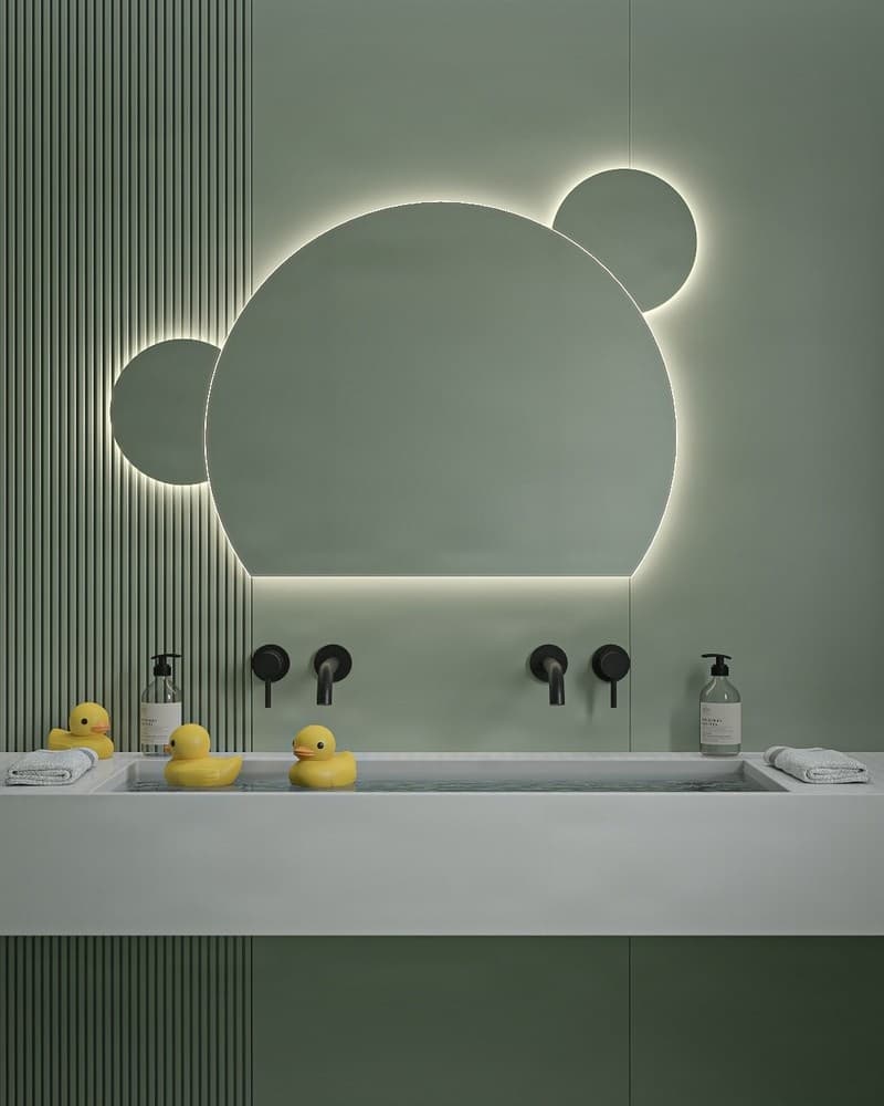 Παιδικός Καθρέπτης με Led Project Mirrors Bear 100x70cm