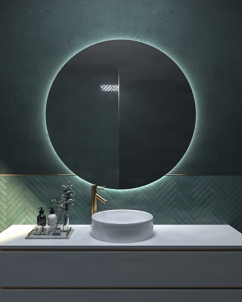 Καθρέπτης μπάνιου με Led Project Mirrors Circle Φ90cm