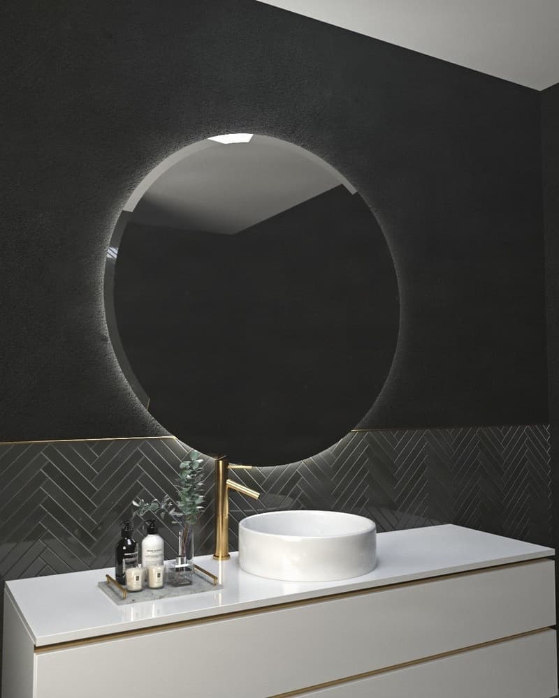 Καθρέπτης μπάνιου με Led Project Mirrors Circle Bizoute Φ60cm