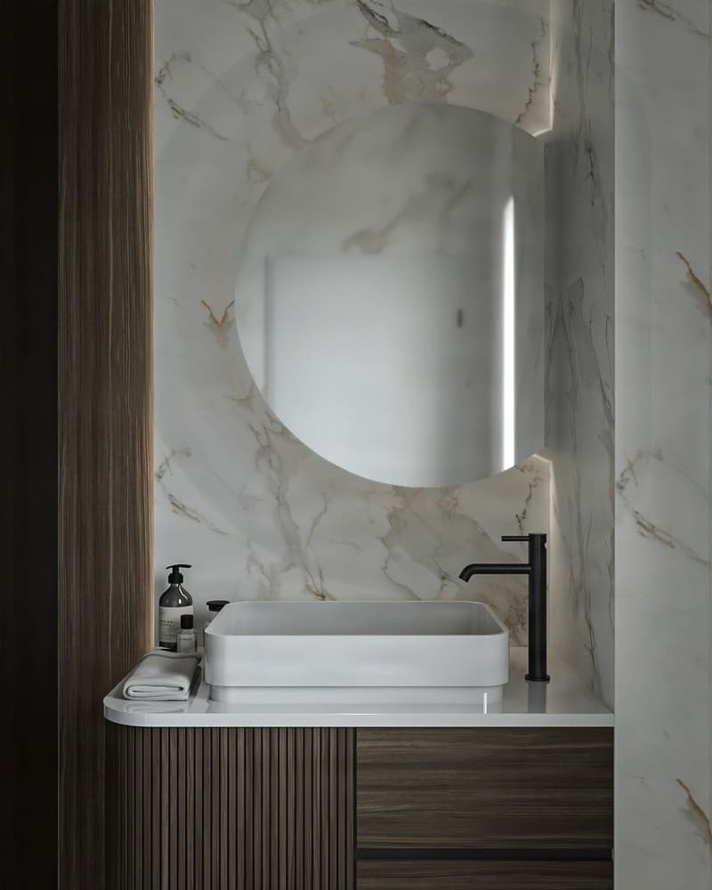 Καθρέπτης μπάνιου Project Mirrors Cropped Φ80cm