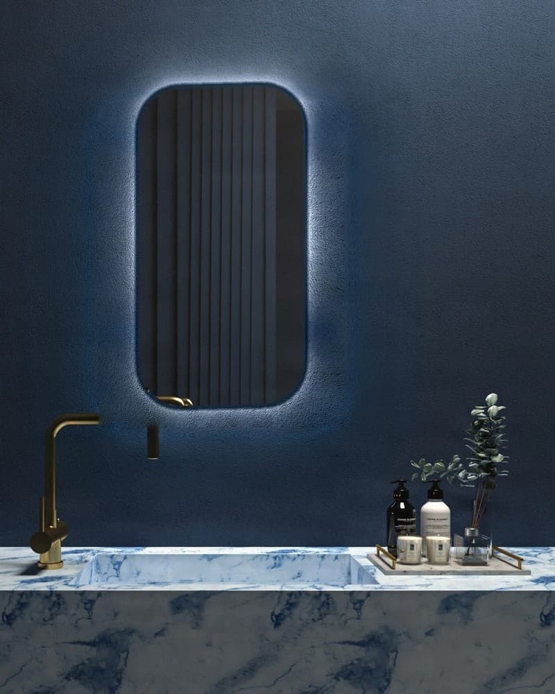Καθρέπτης μπάνιου με Led Project Mirrors Curved 42x80cm
