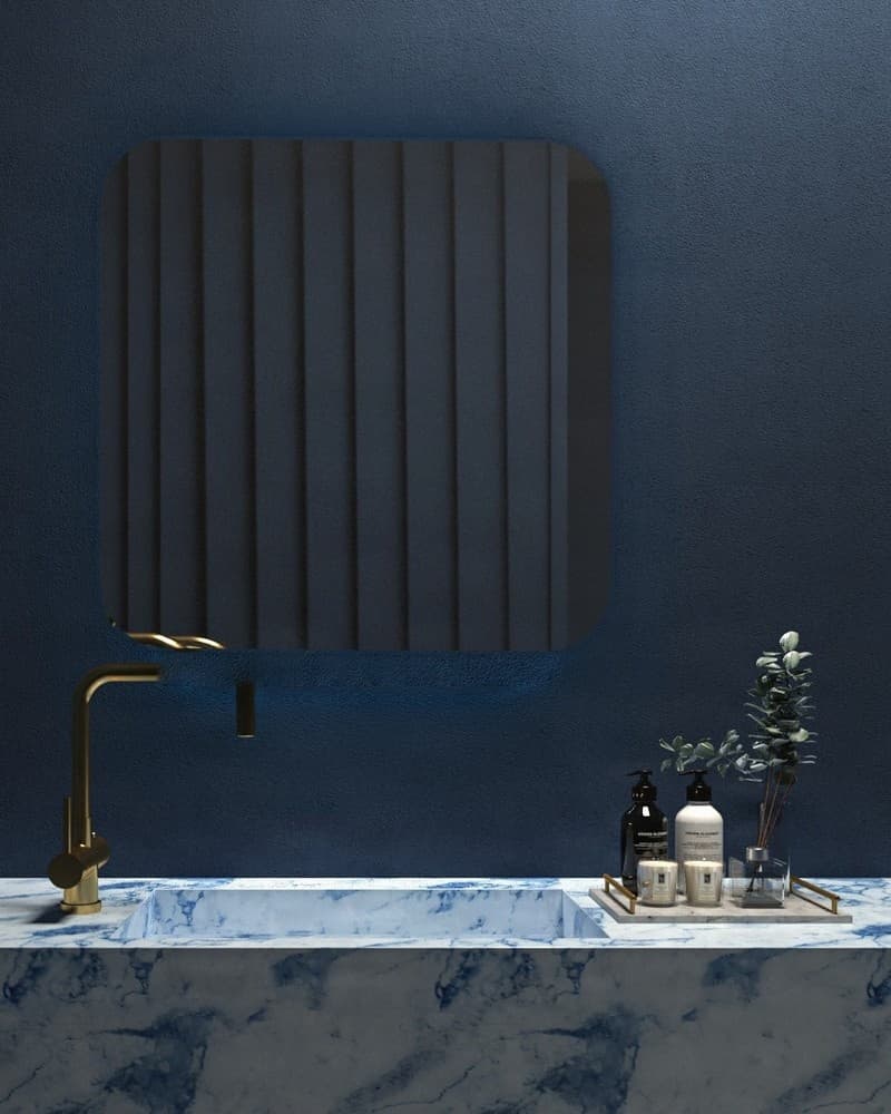Καθρέπτης μπάνιου Project Mirrors Curved 80x80cm