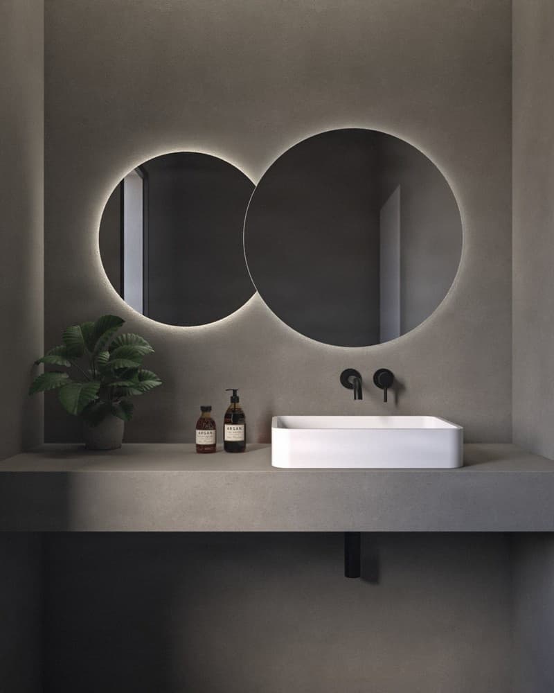 Καθρέπτης μπάνιου με Led Project Mirrors Double Eye 120x80cm
