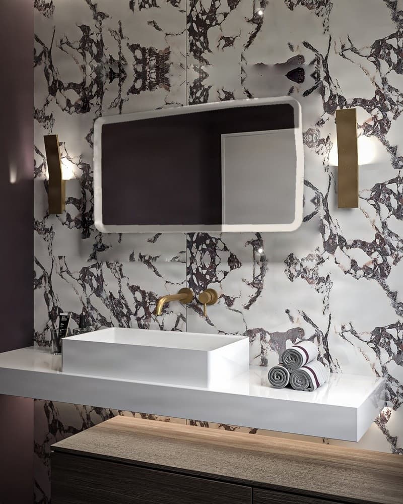 Καθρέπτης μπάνιου Project Mirrors Iron Curved Ματ Γκρι 50x90cm