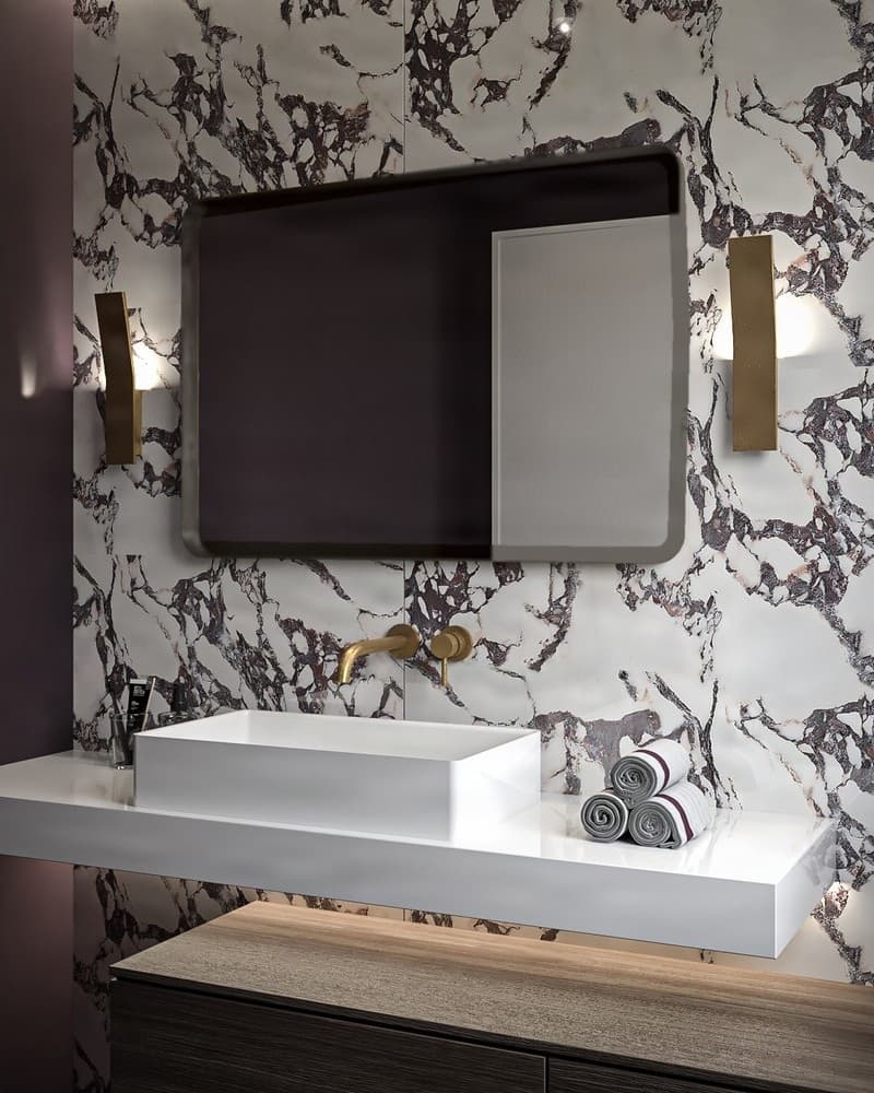 Καθρέπτης μπάνιου Project Mirrors Iron Curved Γραφίτης 70x100cm