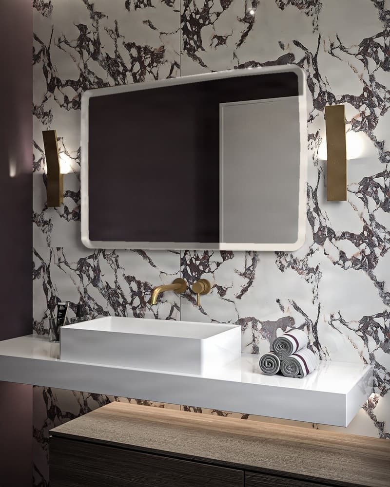 Καθρέπτης μπάνιου Project Mirrors Iron Curved Ματ Γκρι 70x100cm