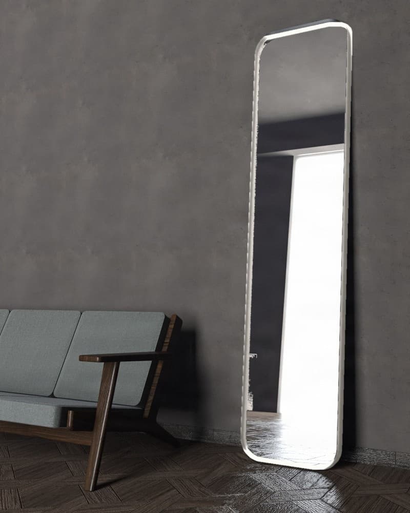 Καθρέπτης Επιδαπέδιος Project Mirrors Iron Floor Curved Ματ Γκρι 50x200cm