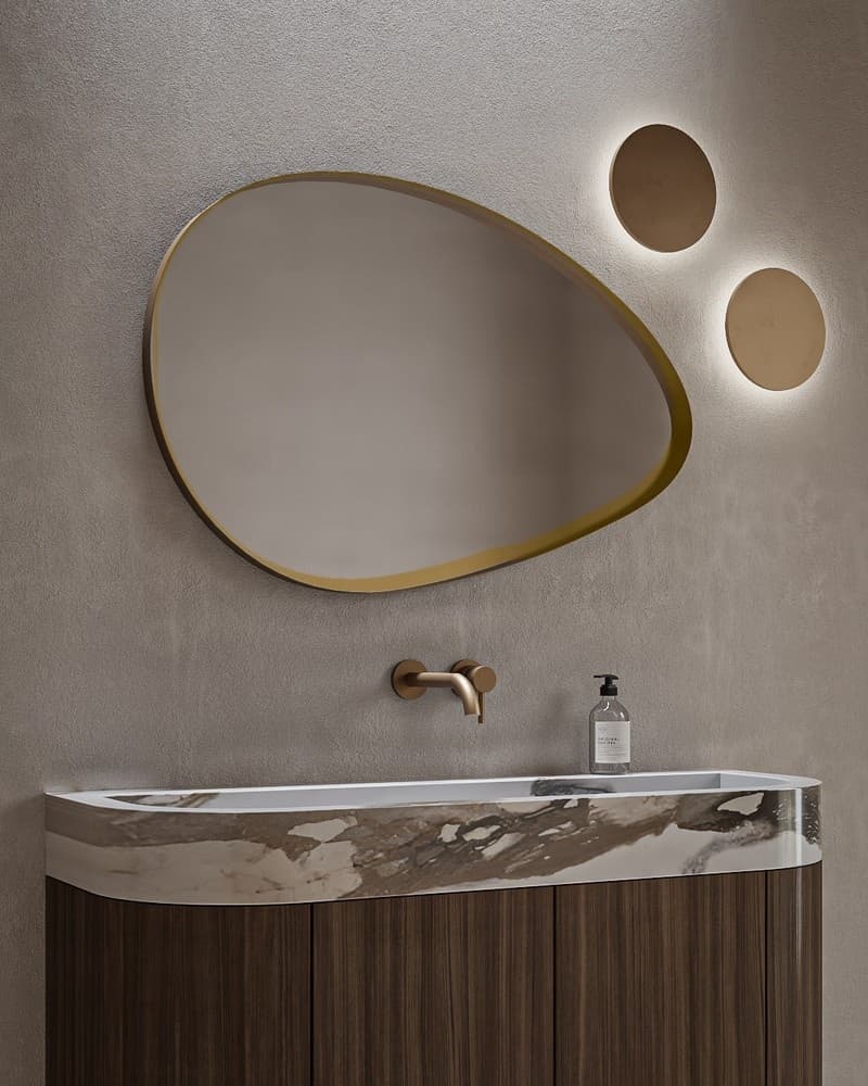 Καθρέπτης μπάνιου Project Mirrors Iron Rock Ματ Μπρονζέ 100x65cm