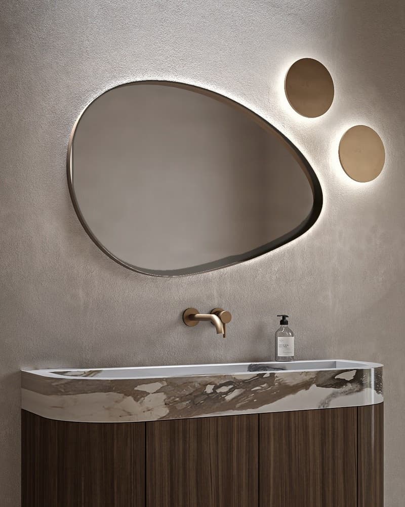 Καθρέπτης μπάνιου με Led Project Mirrors Iron Rock Ματ Γραφίτης 100x65cm