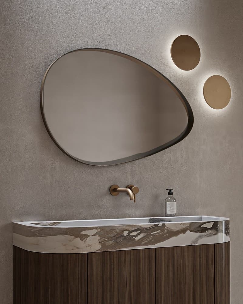 Καθρέπτης μπάνιου Project Mirrors Iron Rock Ματ Γραφίτης 100x65cm