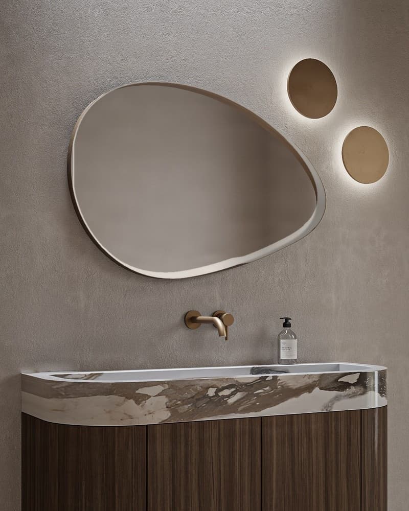 Καθρέπτης μπάνιου Project Mirrors Iron Rock Ματ Γκρι 100x65cm