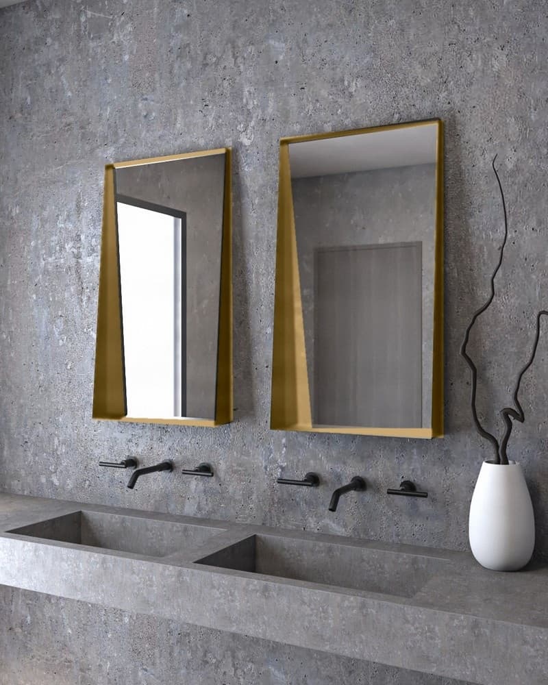 Καθρέπτης μπάνιου Project Mirrors Iron Shelf Ματ Μπρονζέ 50x90cm