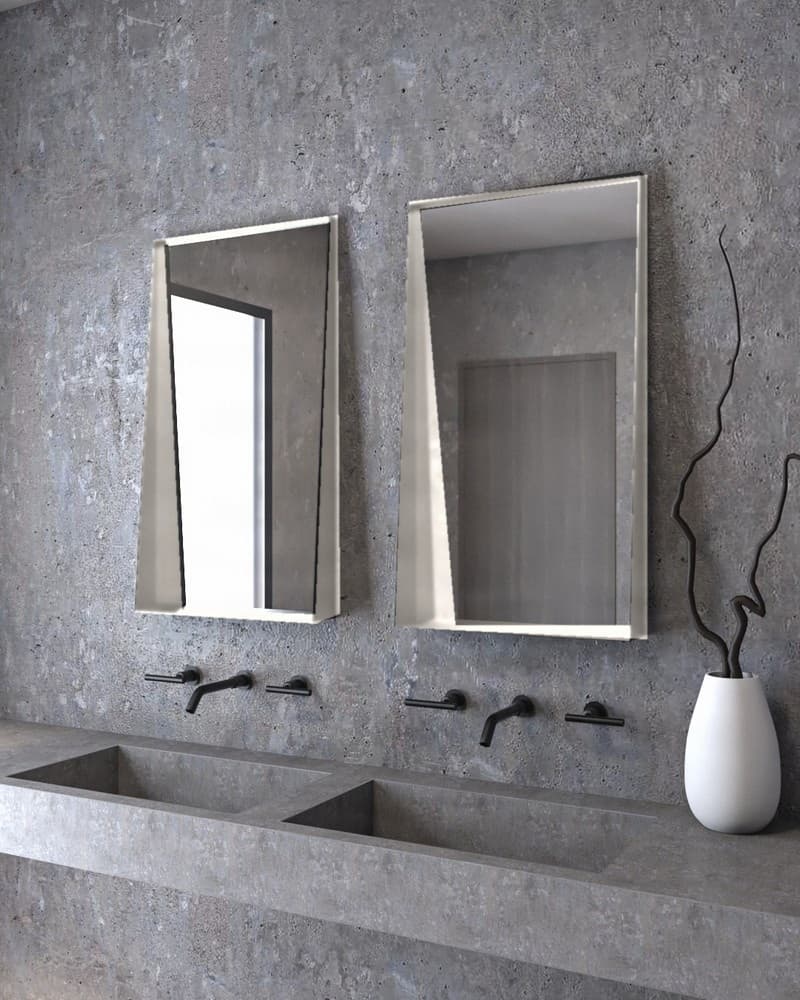 Καθρέπτης μπάνιου Project Mirrors Iron Shelf Ματ Γκρι 50x90cm