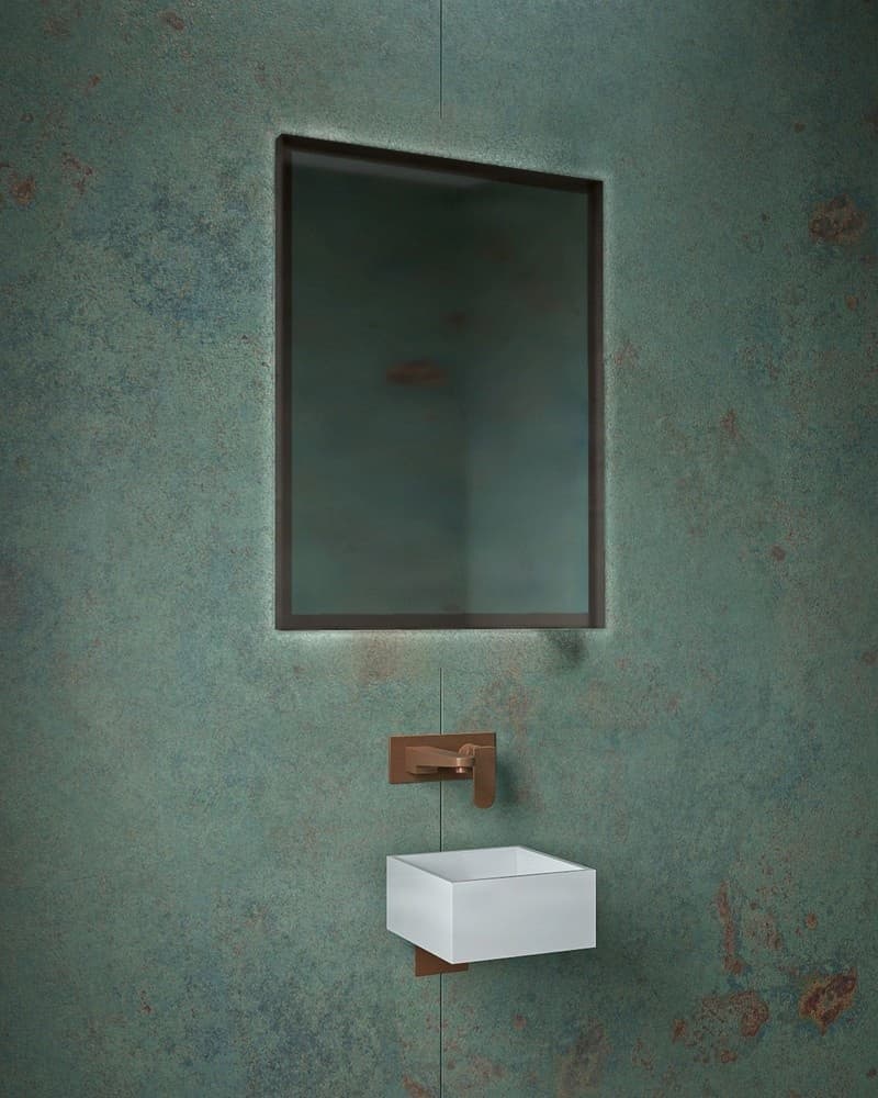 Καθρέπτης μπάνιου με Led Project Mirrors Iron Square Γραφίτης 60x80cm