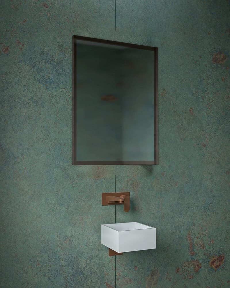 Καθρέπτης μπάνιου Project Mirrors Iron Square Γραφίτης 60x80cm