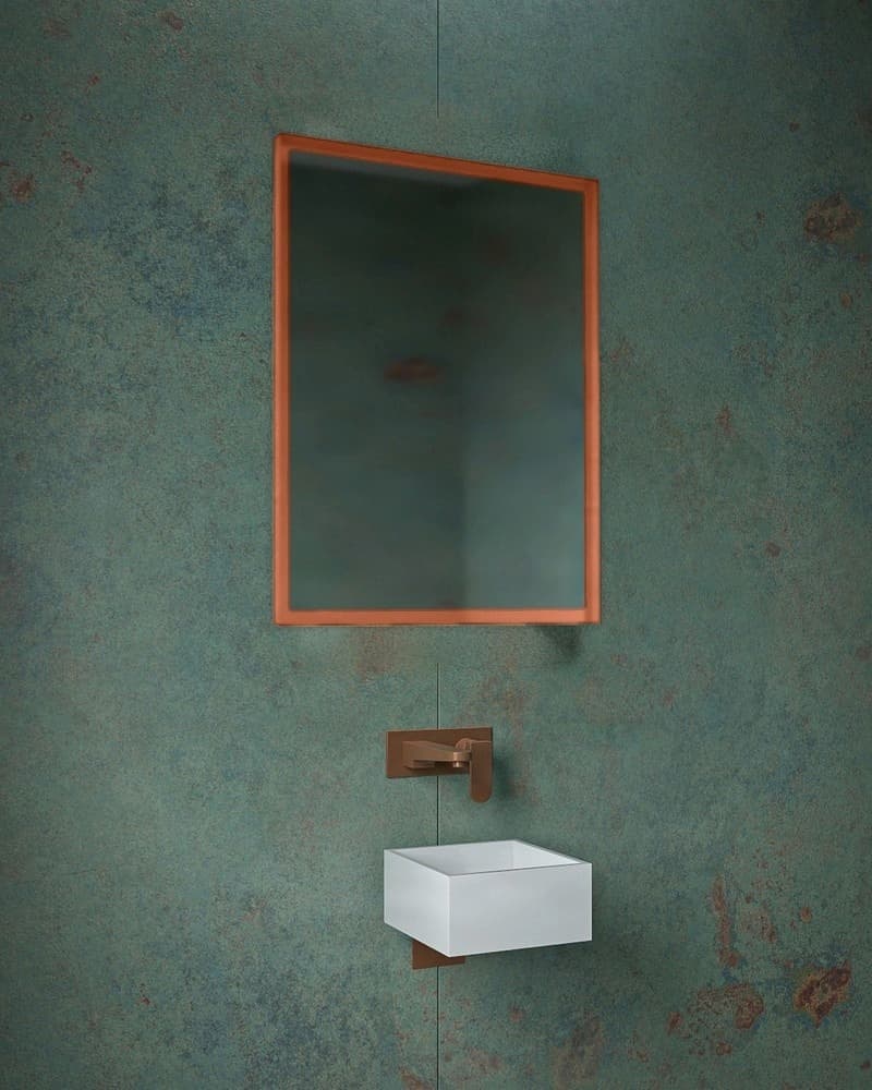 Καθρέπτης μπάνιου Project Mirrors Iron Square Ματ Χαλκός 60x80cm