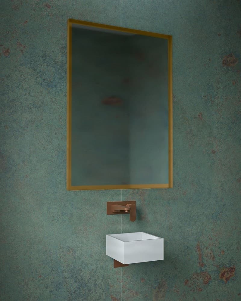 Καθρέπτης μπάνιου Project Mirrors Iron Square Ματ Μπρονζέ 70x100cm