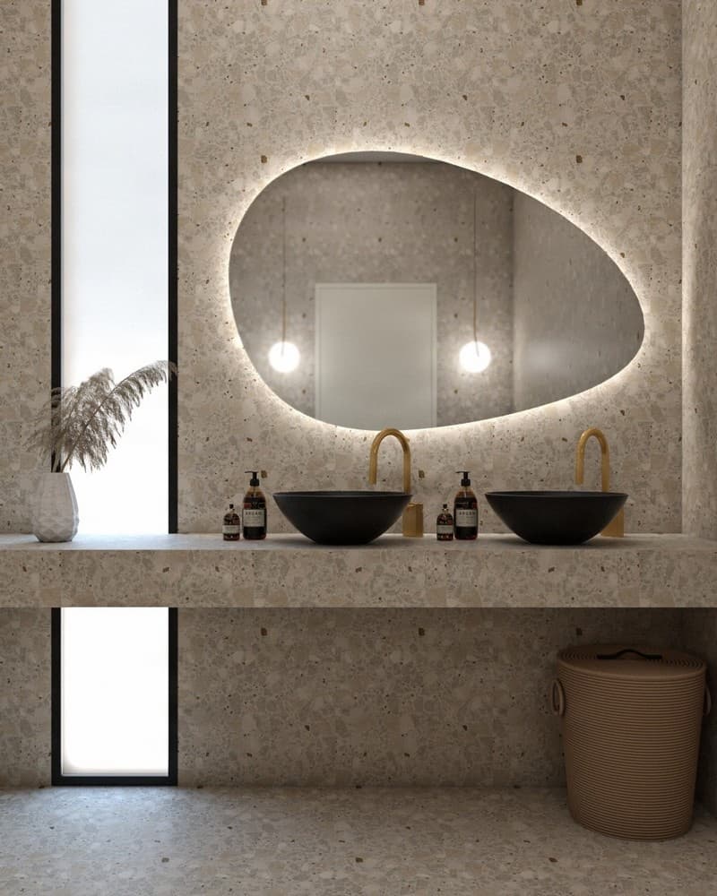Καθρέπτης μπάνιου με Led Project Mirrors Rock 100x65cm