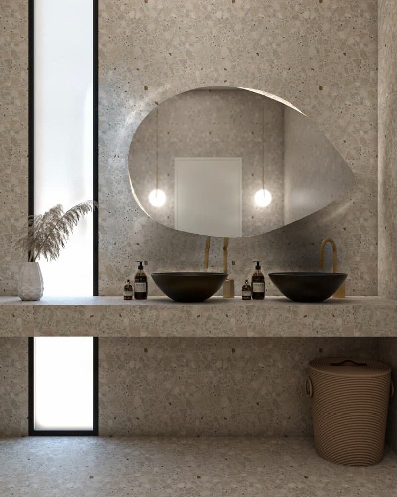 Καθρέπτης μπάνιου Project Mirrors Rock 130x86cm