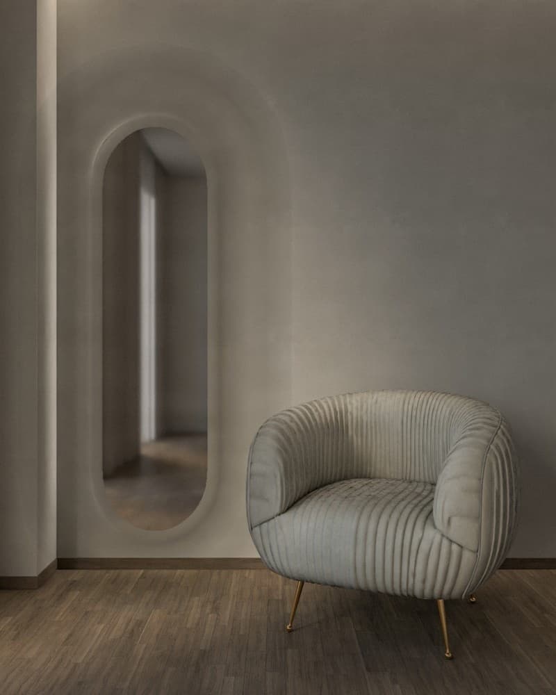 Καθρέπτης Επιδαπέδιος Project Mirrors Semi Oval 50x180cm