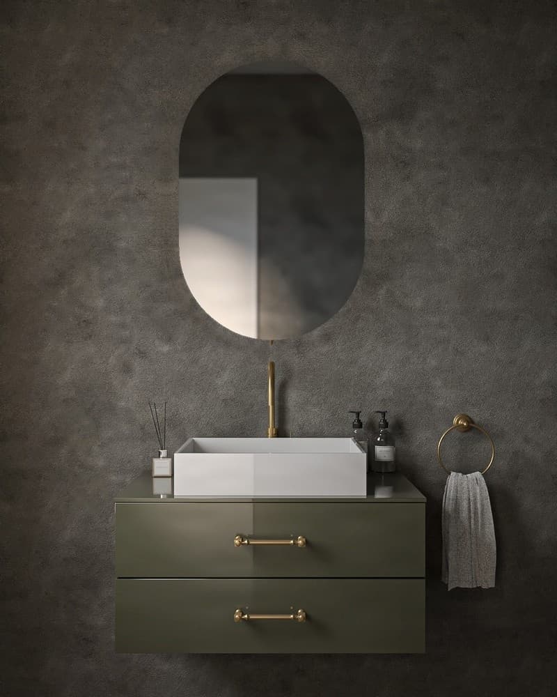 Καθρέπτης μπάνιου Project Mirrors Semi Oval 60x90cm