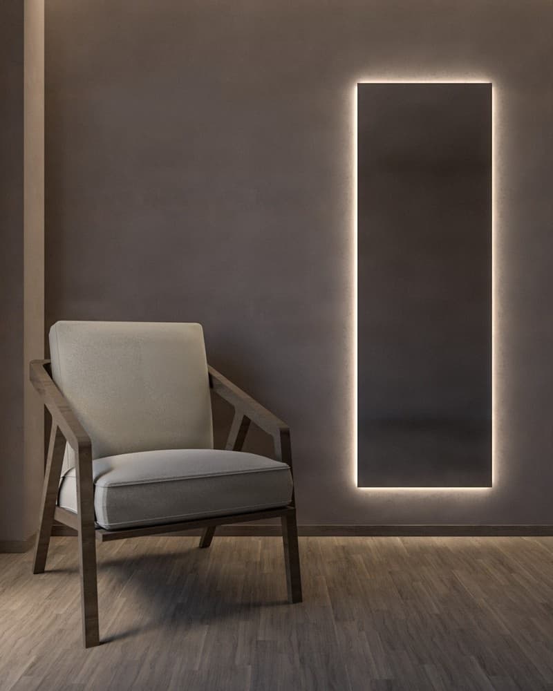 Καθρέπτης Επιδαπέδιος με Led Project Mirrors Square 45x180cm