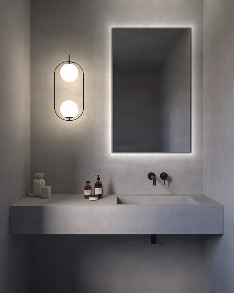 Καθρέπτης μπάνιου με Led Project Mirrors Square 50x80cm