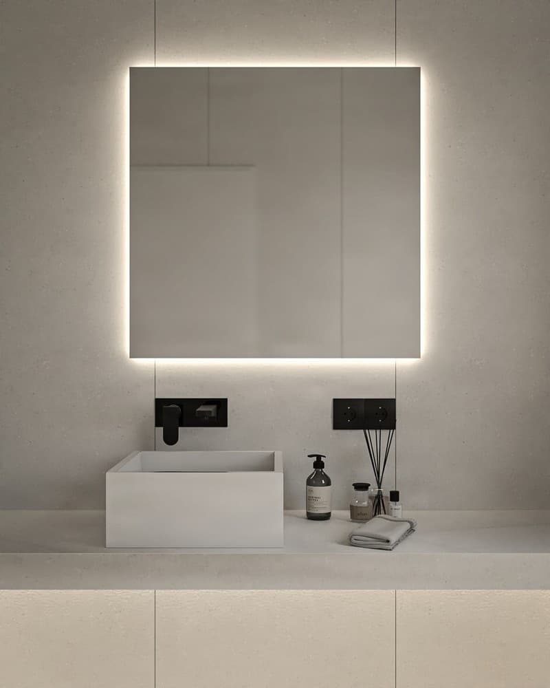 Καθρέπτης μπάνιου με Led Project Mirrors Square 60x60cm