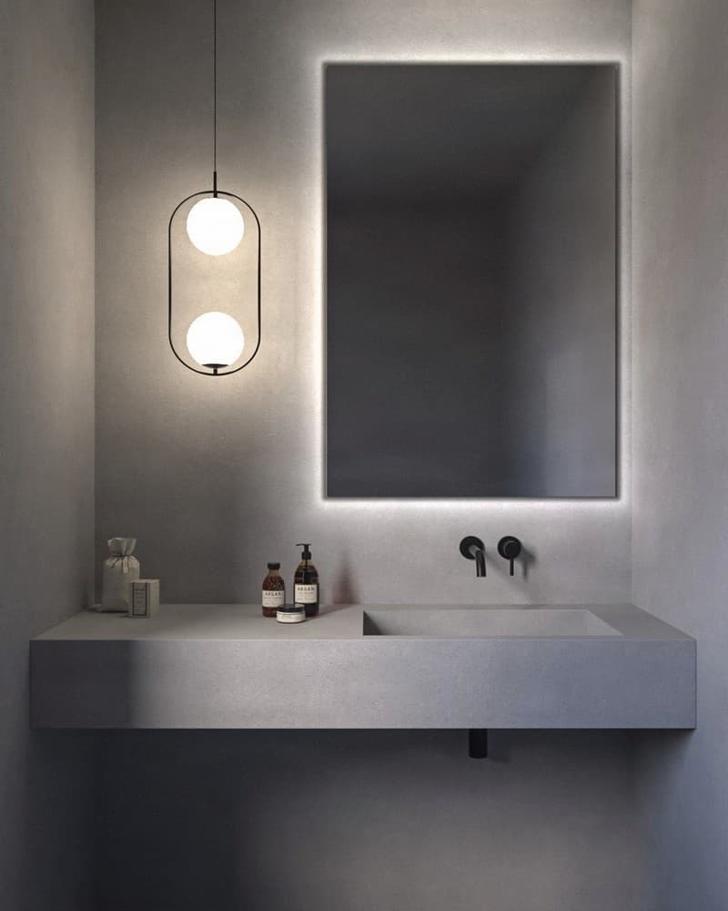 Καθρέπτης μπάνιου με Led Project Mirrors Square 60x90cm