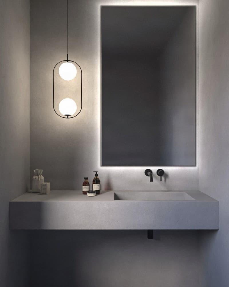 Καθρέπτης μπάνιου με Led Project Mirrors Square 70x120cm