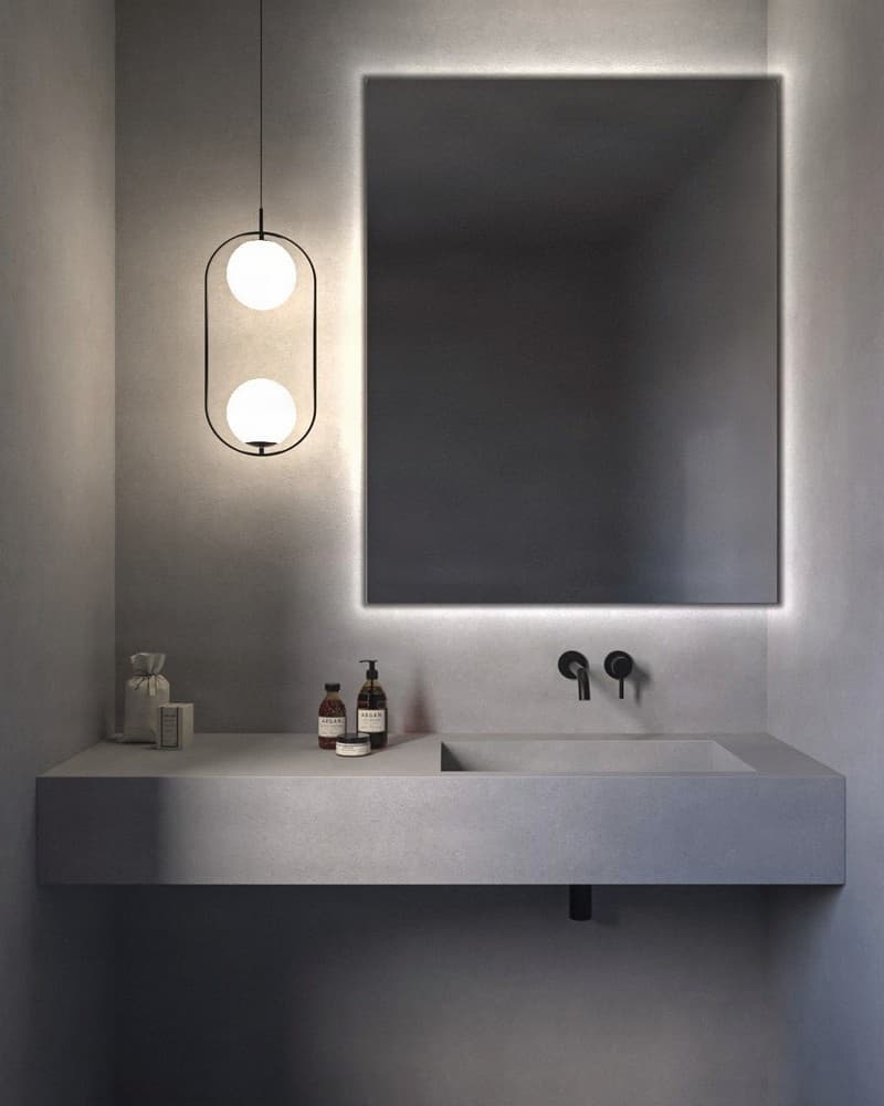 Καθρέπτης μπάνιου με Led Project Mirrors Square 70x90cm