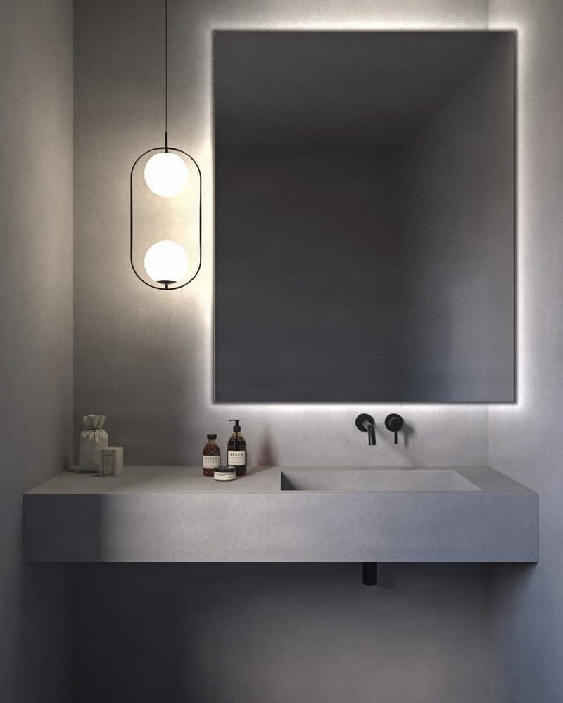Καθρέπτης μπάνιου με Led Project Mirrors Square 80x100cm