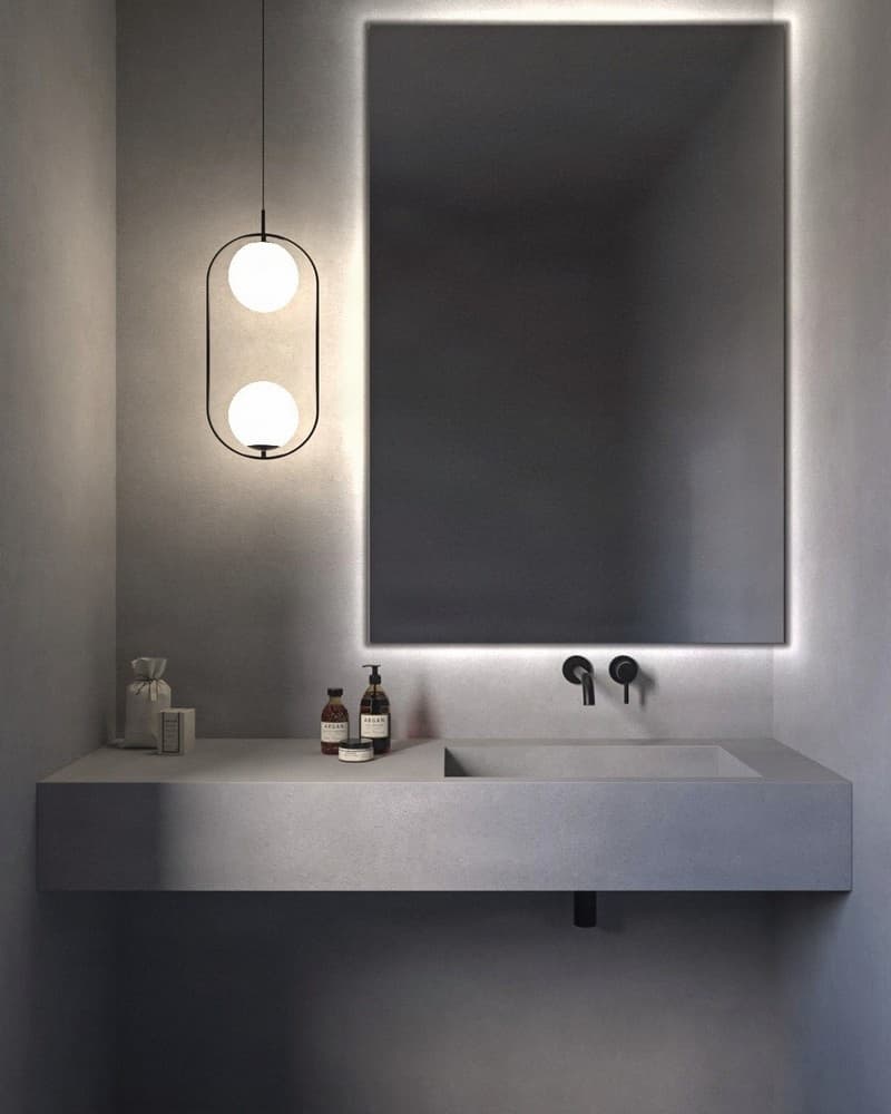 Καθρέπτης μπάνιου με Led Project Mirrors Square 80x120cm