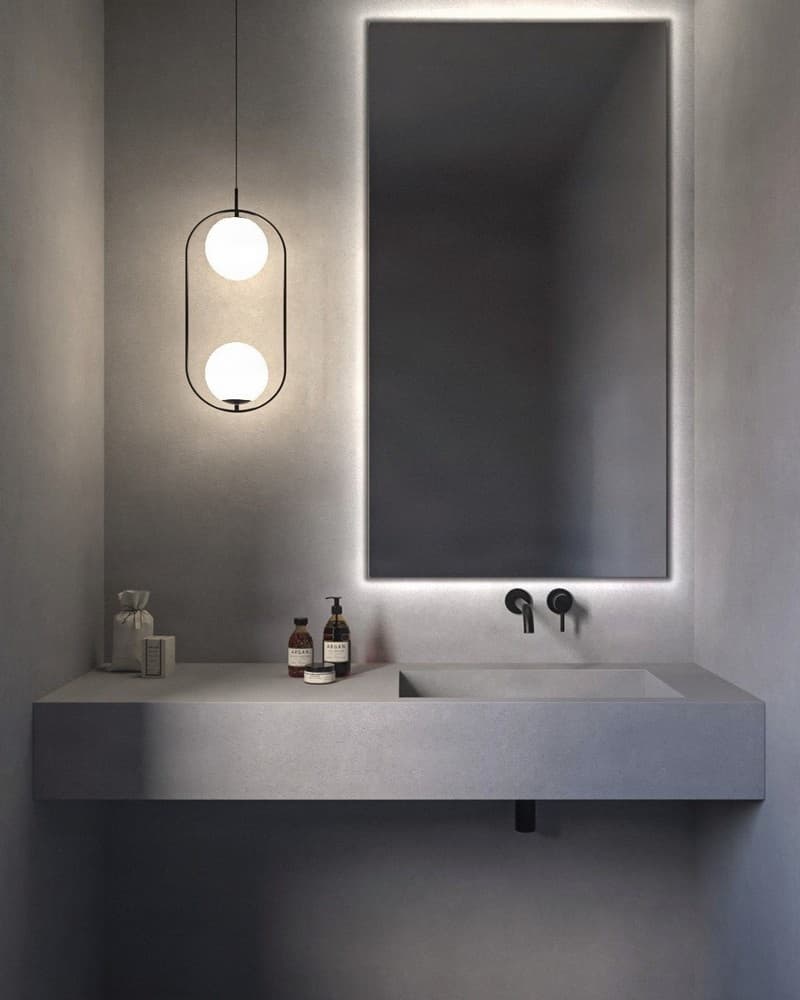 Καθρέπτης μπάνιου με Led Project Mirrors Square 80x150cm