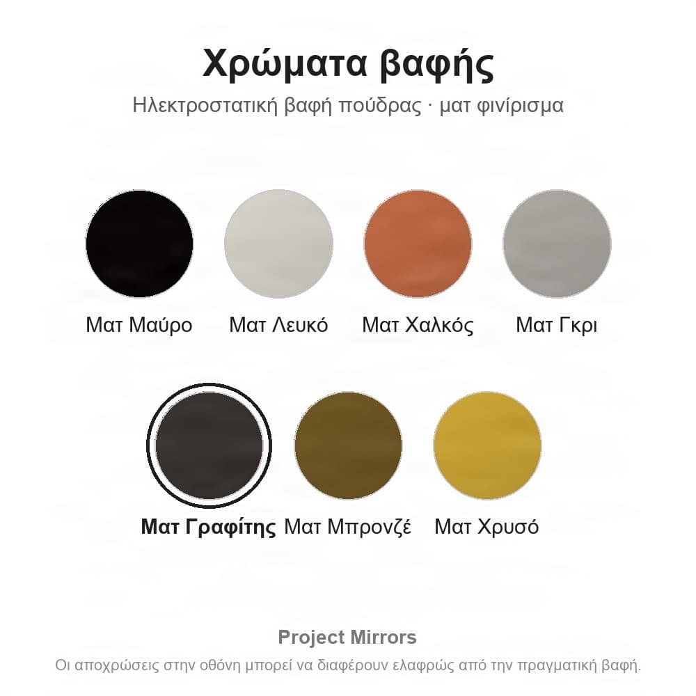 Χρώματα ηλεκτροστατικής βαφής Project Mirrors (ματ)