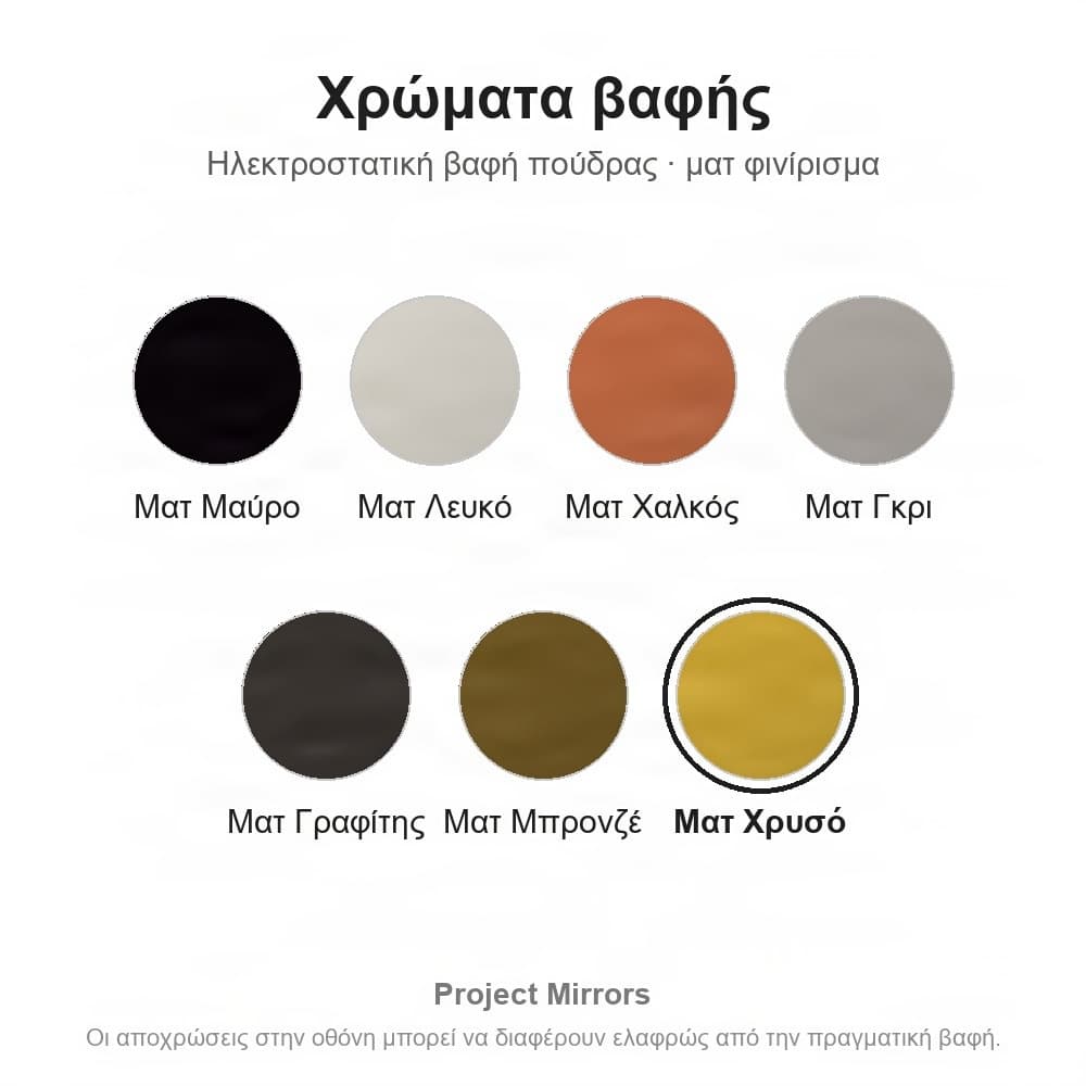 Χρώματα ηλεκτροστατικής βαφής Project Mirrors (ματ)