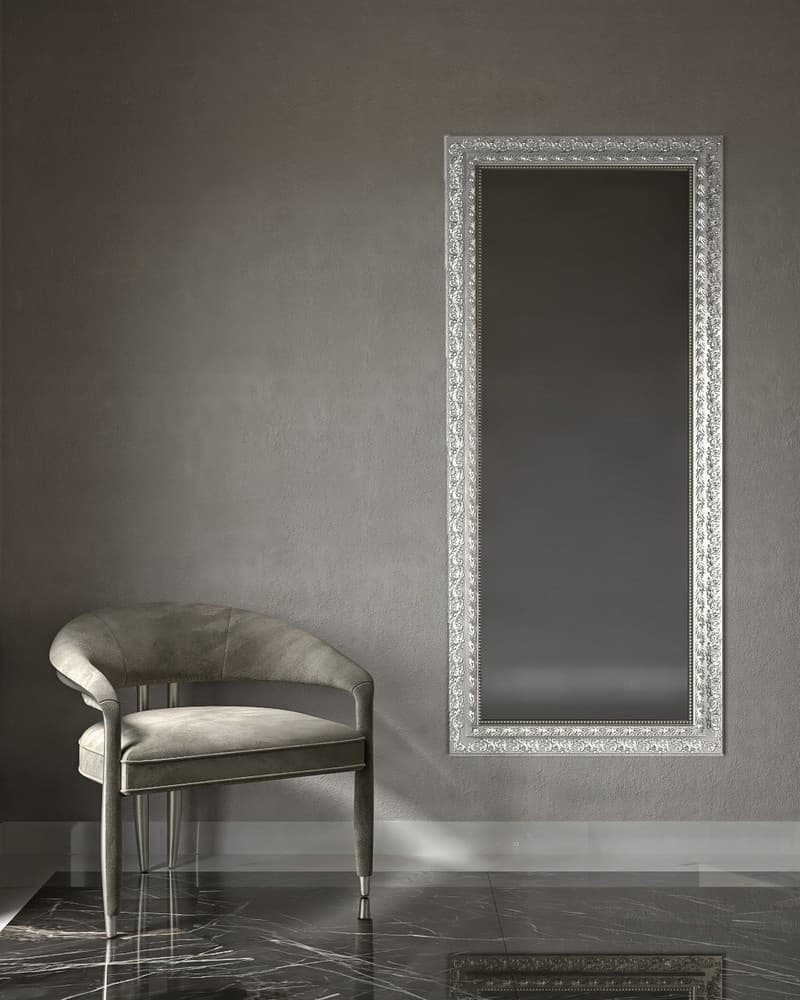 Καθρέπτης Επιδαπέδιος Project Mirrors Wood Antique Ασημί 80x180cm