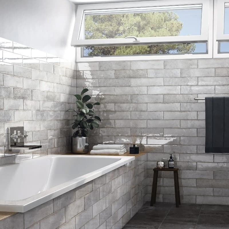 Πλακάκι Equipe Tribeca Grey Whisper 6x24,6cm Γυαλιστερό - 4