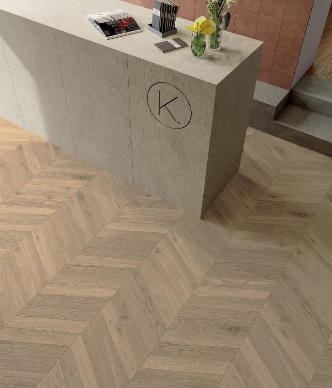 Πλακάκι Marca Corona Elisir Royal Fume Chevron 7,5x45cm Ματ Rect - 2