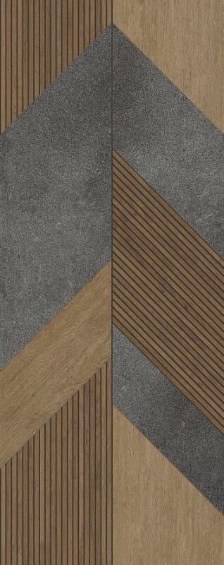 Πλακάκι Porcelanosa Gent Stone 3D Roble 60x150cm Ματ Rect