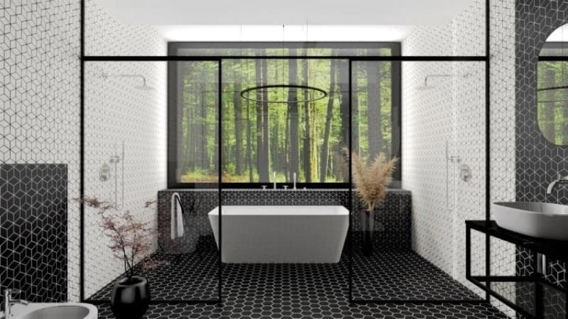 Πλακάκι Realonda Sequoia Hex Black 26,5x51cm Ματ - 6