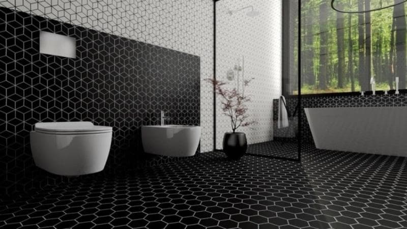 Πλακάκι Realonda Sequoia Hex Black 26,5x51cm Ματ - 5