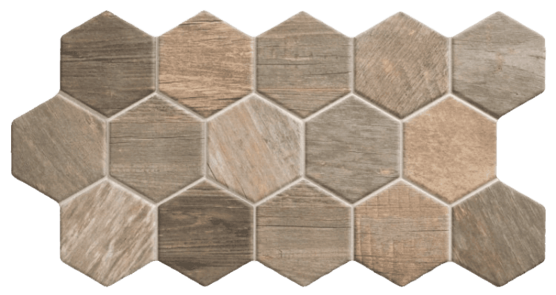 Πλακάκι Realonda Sequoia Hex Tobacco 26,5x51cm Ματ