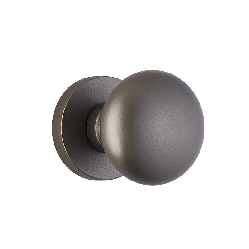 Πόμολα Πόρτας με Ροζέτα Zogometal 183 Graphite Smoked