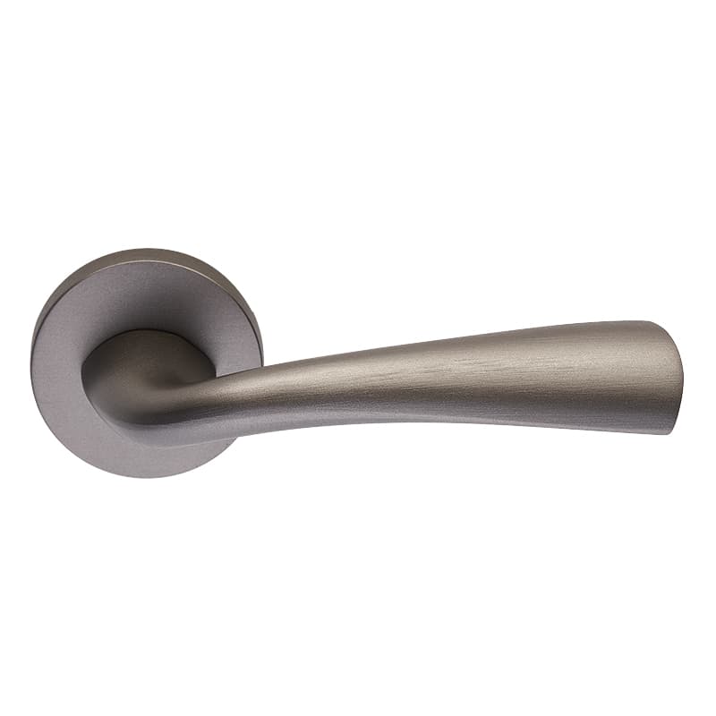 Πόμολα Πόρτας με Ροζέτα Zogometal 370 Graphite Smoked