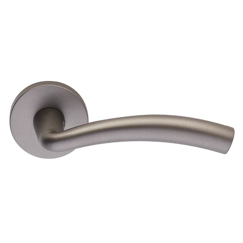 Πόμολα Πόρτας με Ροζέτα Zogometal 306 Graphite Smoked
