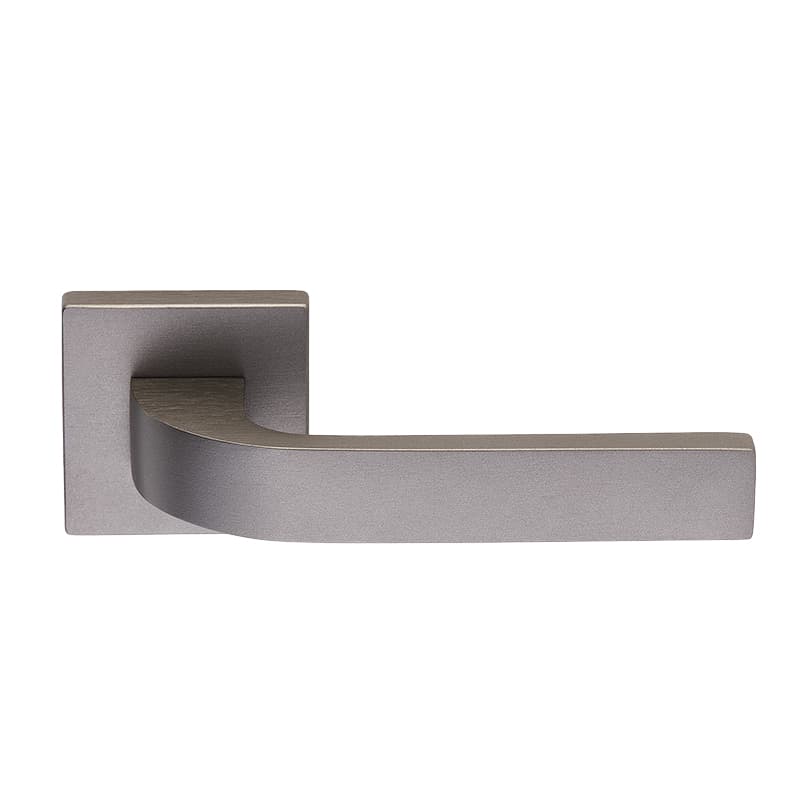 Πόμολα Πόρτας με Ροζέτα Zogometal 376 Graphite Smoked
