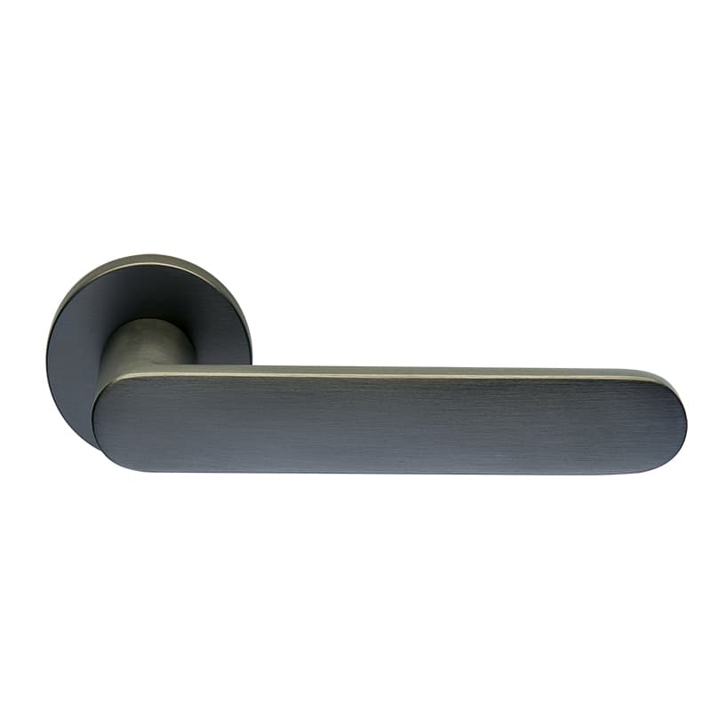 Πόμολα Πόρτας με Ροζέτα Zogometal 2261 Graphite Smoked